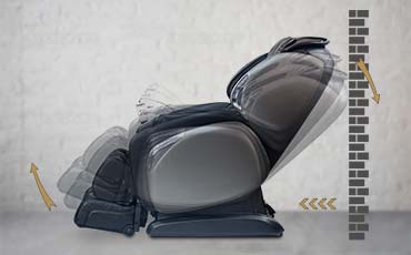Слайдер система раскладывания кресла - Массажное кресло Richter Alpine Pearl White-Champagne