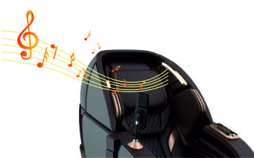 Стереосистема Bluetooth - Массажное кресло Bodo Palladium Grey Стереосистема Bluetooth - Массажное кресло Bodo Palladium Grey